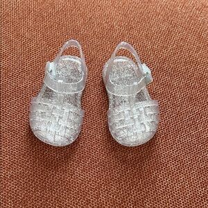 Kids Glitter Jelly Sandals